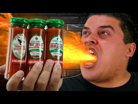 EXPERIMENTEI AS PIMENTAS MAIS FORTES DO MUNDO!!!