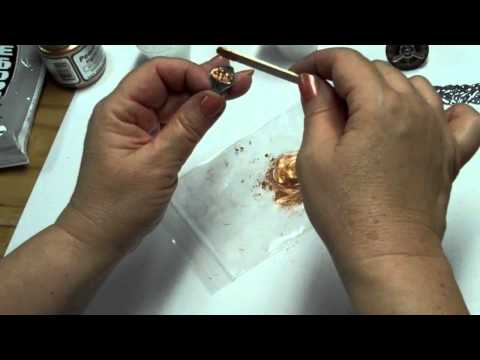 Making a Steampunk Ring, Secret Bezel, Glue Techniques with Pearl Ex