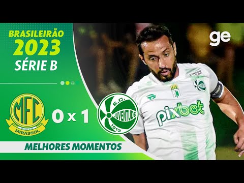 Gols e lances de Mirassol x Juventude-RS