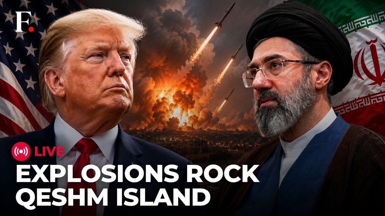 BREAKING: US Strikes Iran Again, Explosions Rock Qeshm Island | US Iran War