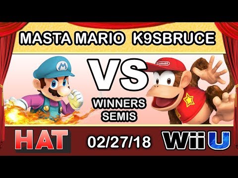 HAT 11 - MastaMario (Mario) Vs. K9sbruce (Diddy Kong) Winners Semis - Smash 4