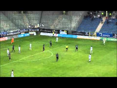 Foul an Patrick Huckle vom SV Waldhof Mannheim