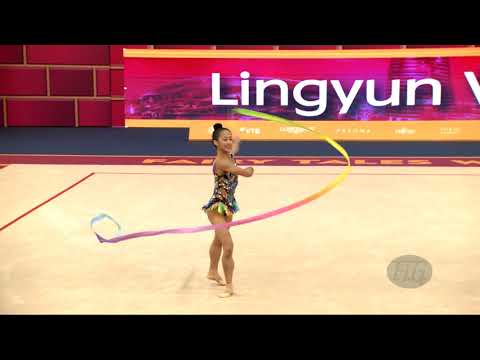 WANG Lingyun (CHN) - 2019 Rhythmic Worlds, Baku (AZE) - Qualifications Ribbon