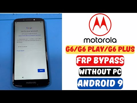 Latest Trick!!! Motorola Moto G6/G6 Play /G6 Plus Frp/Gogle Account Bypass Android 9 Without PC #frp
