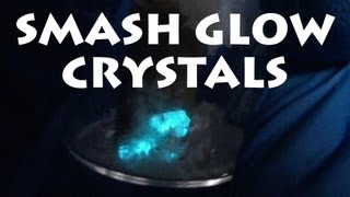 Make Blue Smash-Glow Crystals (Triboluminescence Demonstration)