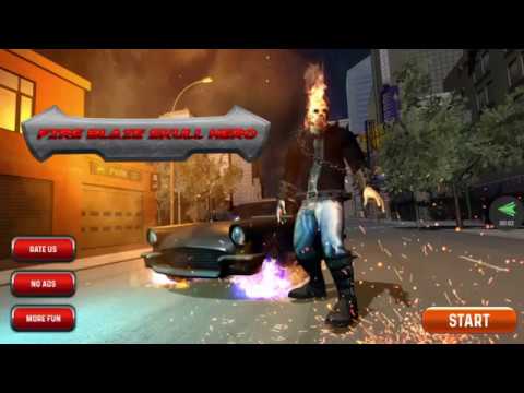 Ghost Fire Skull Super Hero: City Rescue Video