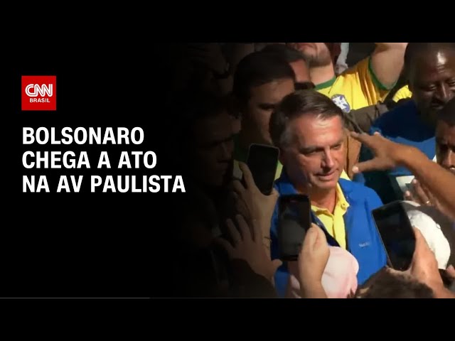 Bolsonaro chega a ato na Paulista ao lado de governadores e parlamentares | AGORA CNN