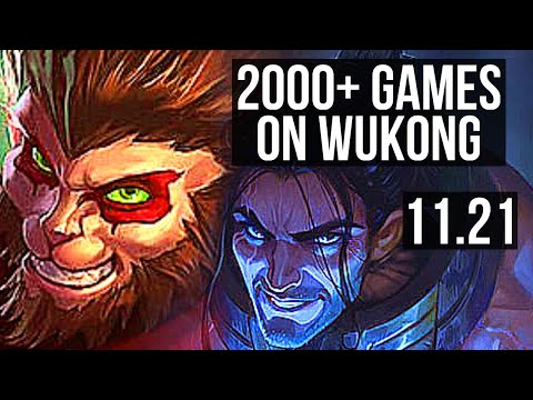 WUKONG vs SYLAS (TOP) | 2.8M mastery, 2000+ games, 11/2/8 | KR Master | 11.21