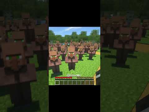 Grox Shorts - villager committing a CRIME in minecraft