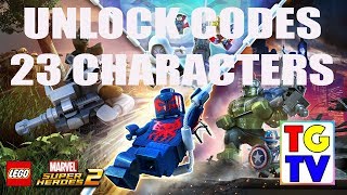 Lego Marvel Super Heroes 2 Unlock Codes