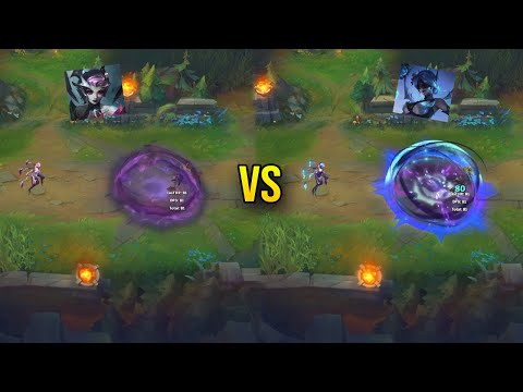 Coven Elise vs Withered Rose Elise Skin Skin Comparison - League of Legends