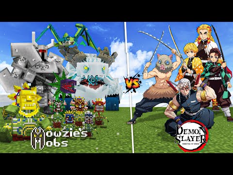 MOWZIE'S MOBS vs DEMON SLAYERS! (EPIC BATTLE!)