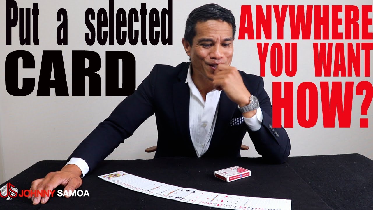 My favorite trick to perform - A Magician makes a SELECTED CARD APPEAR somewhere else Tutorial