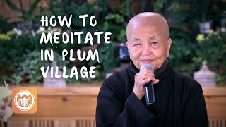 How to Meditate in Plum Village | Sister Chân Không (short teaching)