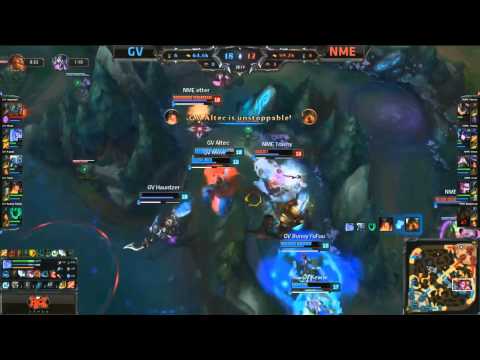 NME Comeback Teamfight Ace Double Doublekill Otter Vayne Innox Kassadin  - GV vs NME
