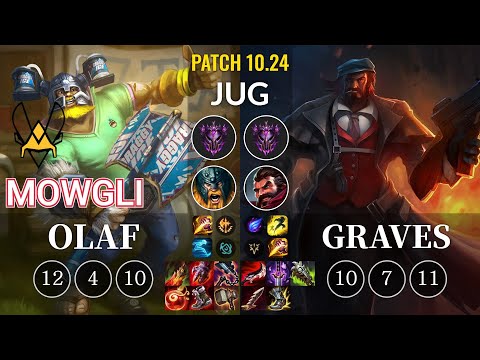 VIT Mowgli Olaf vs Graves Jungle - KR Patch 10.24