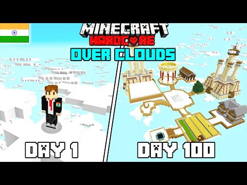 I Survived 100 Days in Clouds Only World Minecraft Hardcore(hindi)