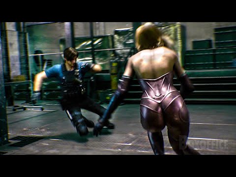 Leon Kennedy VS The Strongest Blonde in the World | Resident Evil: Death Island | CLIP