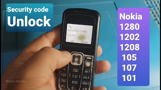 How to Unlock Security Code Nokia 1202, Nokia 1280, Nokia 105, Nokia 101, With Jaf by waqas mobile