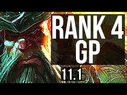GANGPLANK vs GNAR (TOP) | Rank 4 GP, 6/1/5 | KR Grandmaster | v11.1