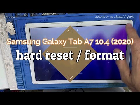 SAMSUNG GALAXY - TAB T505 - A7 10.4 2020 - HOW TO HARD RESET - FORMAT