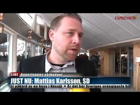 Mattias Karlsson (SD) Kommenterar vårbudgeten 2015-04-15 Sverigedemokraterna
