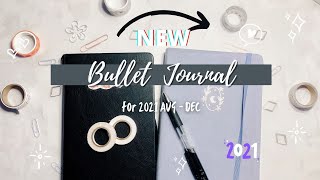 Moving into a NEW Journal ?!✨ // Bullet Journal 2021 aug - dec setup