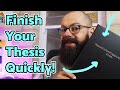 How to finish a PhD thesis quickly | 5 simple tips to write a thesis in two months!