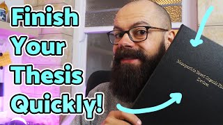 How to finish a PhD thesis quickly | 5 simple tips to write a thesis in two months!