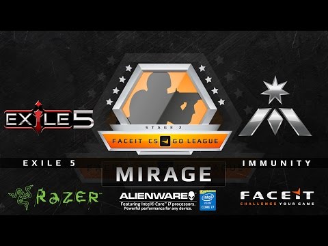 Exile 5 vs Immunity - Mirage (FACEIT League 2015 Stage 2 OCE)