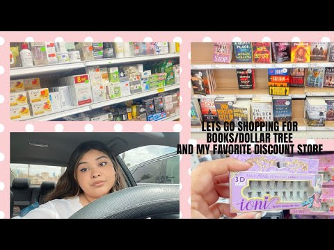 COME BOOK SHOPPING/ DOLLAR TREE/ AND MY FAVORITE DISCOUNT STORE