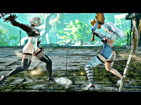 Soul Calibur 6 - 2B vs A2 Gameplay (1080p 60fps) NieR Automata DLC