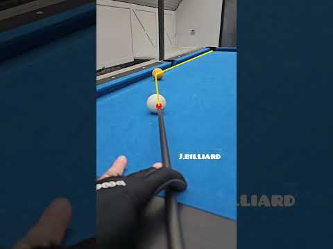 How To Aim Ball Along The Rail #billiards #poolshots #8ballpool #9ballpool #trickshots #cuesports