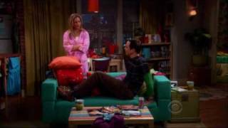 Sheldon dort chez Penny