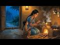 Rainy Day In An Indian Village Cooking Family Train Ambience Ghibli ASMR