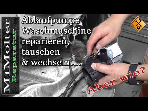 Ablaufpumpe Waschmaschine reparieren, tauschen & wechseln....
