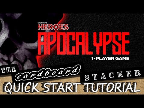 How to play Tiny Ninjas Heroes Apocalypse (Solo Game) - Quick Start Tutorial