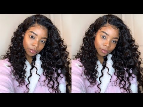 Malaysian Virgin Hair Loose Wave 13x4 Lace Front Wig 18inch 150 Density