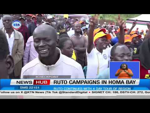 Ruto fires fresh attacks at Gachagua in Homa Bay