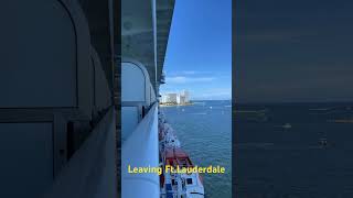 Leaving Ft.Lauderdale on the Enchanted Princess! #cruiseship #caribbean #ftlauderdalefl