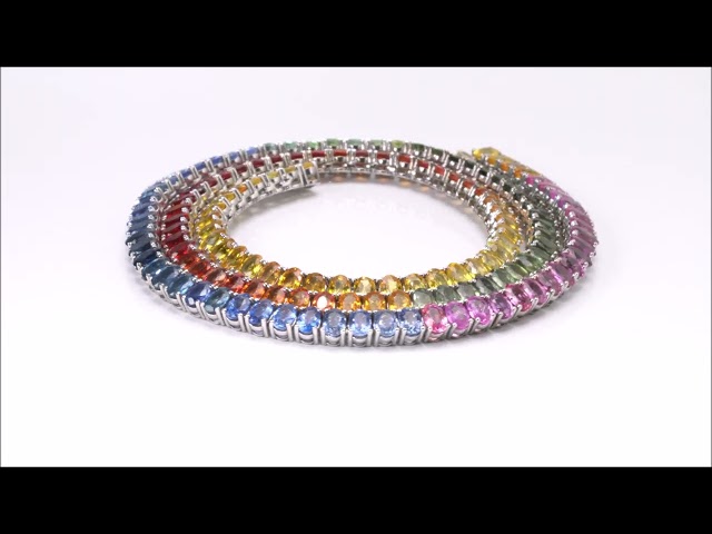 Vídeo relacionado con Maserati Collar para Hombre en Acero, Zafiros Sostenibles, Colección Sapphire - JM334AXO05