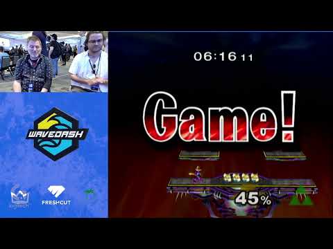 WaveDash 2023 Winners Round 1 - Glasper (Fox) Vs. Goveg (Shiek) - SSBM Tournament