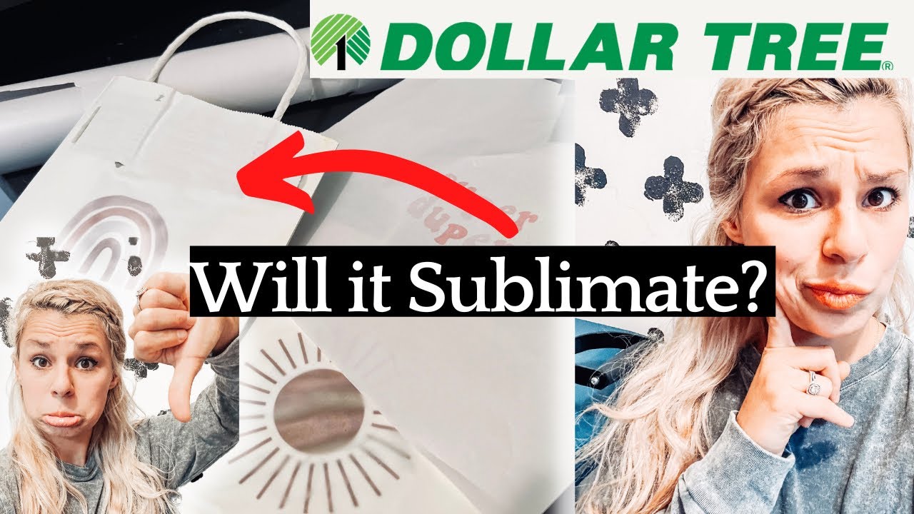 Does Sublimation really work on Dollar Tree Gift bags?!?
