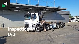 Camion syst&egrave;me de c&acirc;ble DAF CF 460 8X2 HIAB 144 B-3 HIDUO Crane kran Cable lift Lift+steerin | Image 4 - Autoline