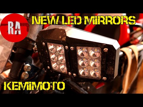 New LED lighted mirrors for your RZR from Kemimoto! [Super bright!]