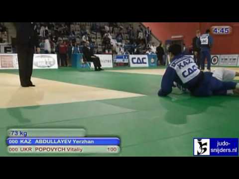 Judo 2010 World Cup Prague: Yerzhan Abdullayev (KAZ) - Vitaly Popovych (UKR) [-73kg]