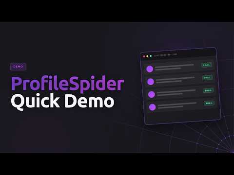 ProfileSpider video preview