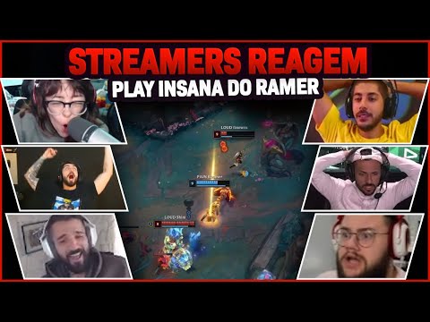 STREAMERS REAGEM A PLAY INSANA DO ROAMER DE JAYCE CONTRA O TINOWNS
