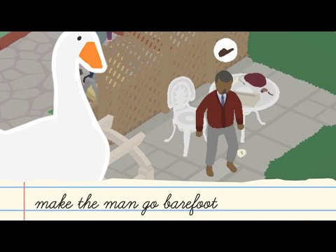 make the man go barefoot [ Untitled Goose Game FAST Walkthrough ] - YouTube