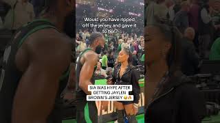 🏀☘️ SHOCKING! Bia asked for Jaylen Brown’s Celtics jersey!